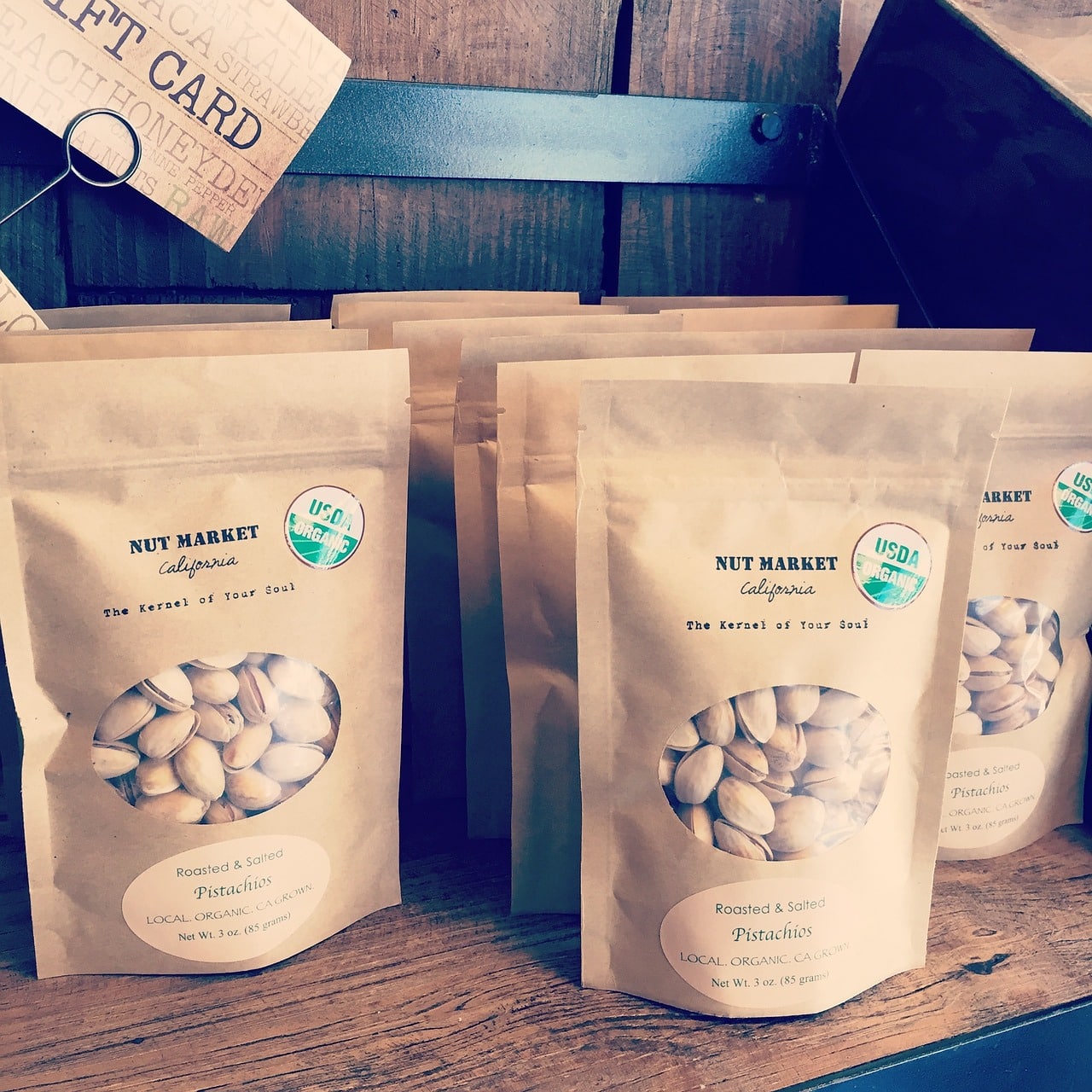 packaged, organic, paper bag