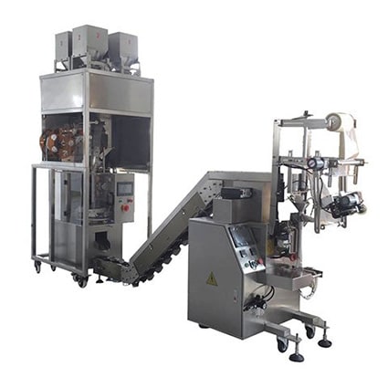 Pyramid tea bag packaging machine