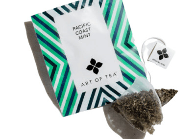 pyramid tea bag with envelope outer bag